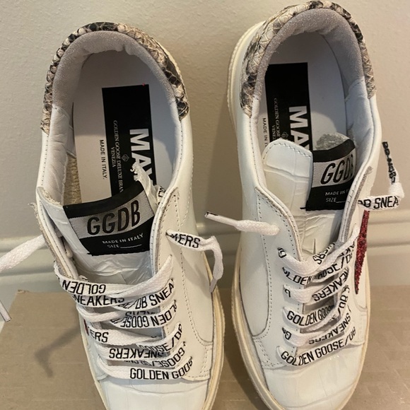 Golden Goose May Glitter Star Sneaker- NIB - Picture 6 of 7